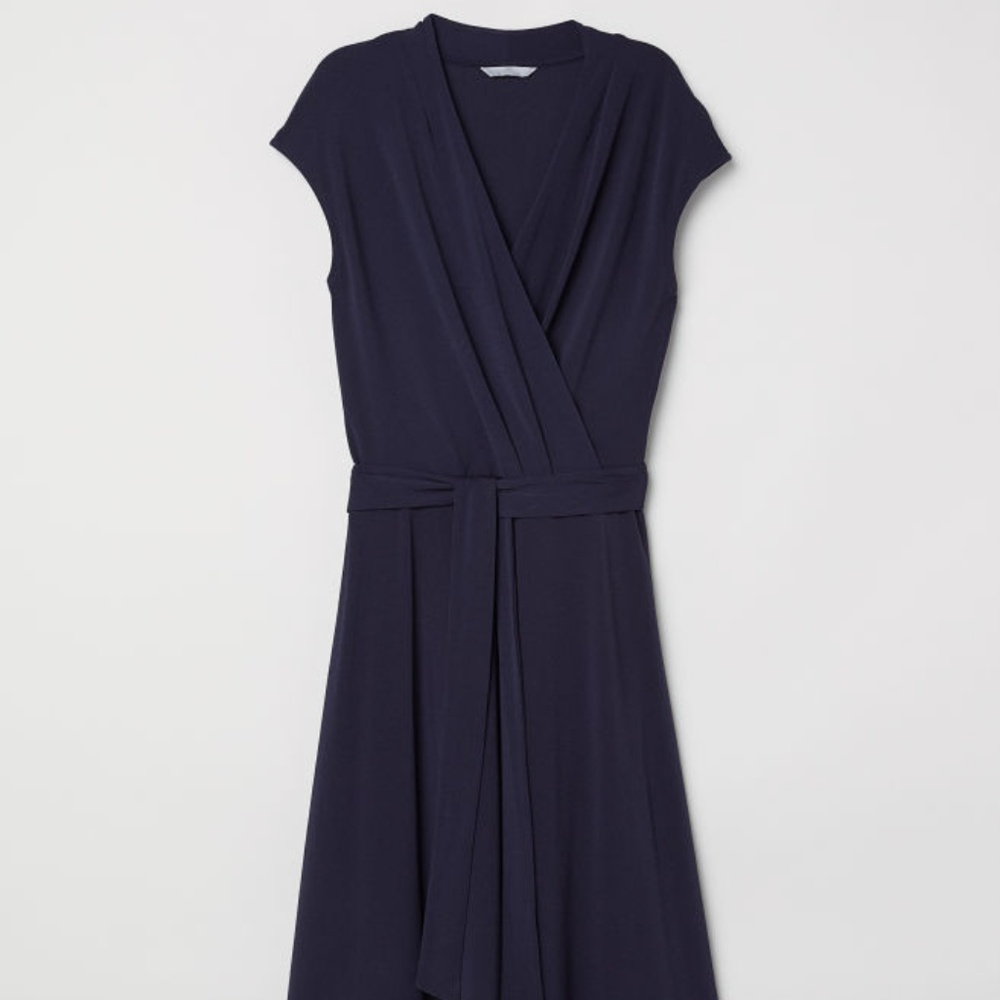 H&M Creped Wrap Dress